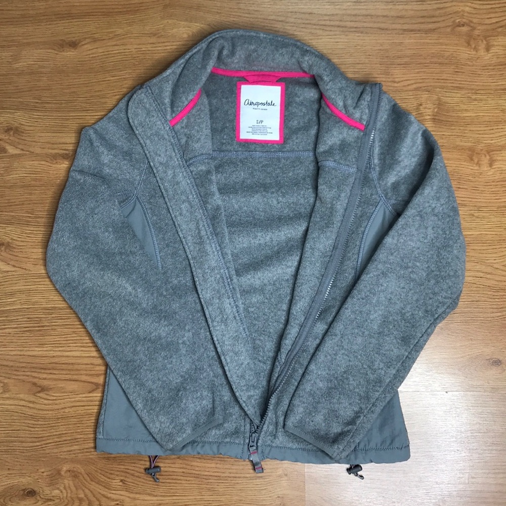 Gray Aeropostale Size Small Warm Fleece Jacket - Picture 8 of 8